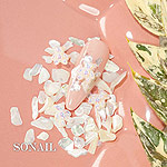 SONAIL　シャイニーテディ・シェルMIX ホワイト FY002319