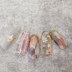 Amaily　ネイルシール No.7-8 アイシング風フラワー