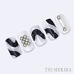 TSUMEKIRA　AKI HARASHIMAプロデュース Arc text silver（ジェル専用）