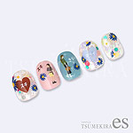 TSUMEKIRA　【es】花占いマーガレット ネイビー