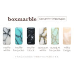 Bonnail　×RieNofuji boxmarble オペークホワイト 12P