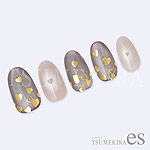 TSUMEKIRA　【es】カラーハート GOLD（ゴールド）（ジェル専用）