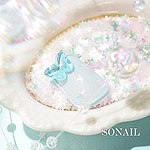 SONAIL　ホログラムURARAスター シェルピンク FY002314