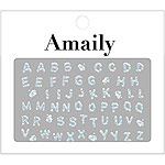 Amaily　ネイルシール No.7-9 もくもくフォント