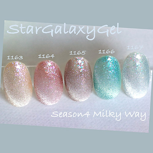 ☆ ICE GEL A BLACK スターギャラクシージェル 1163 MILKY WAY ライト ...